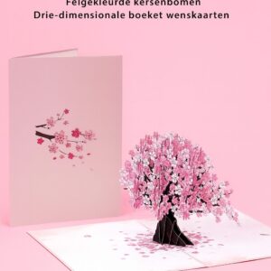 🌸3D Cherry Blossom Pop-Up Wenskaart